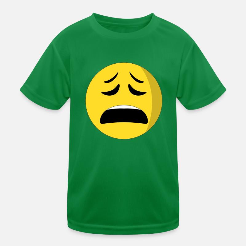 exhausted face emoiji Kids Functional T-Shirt