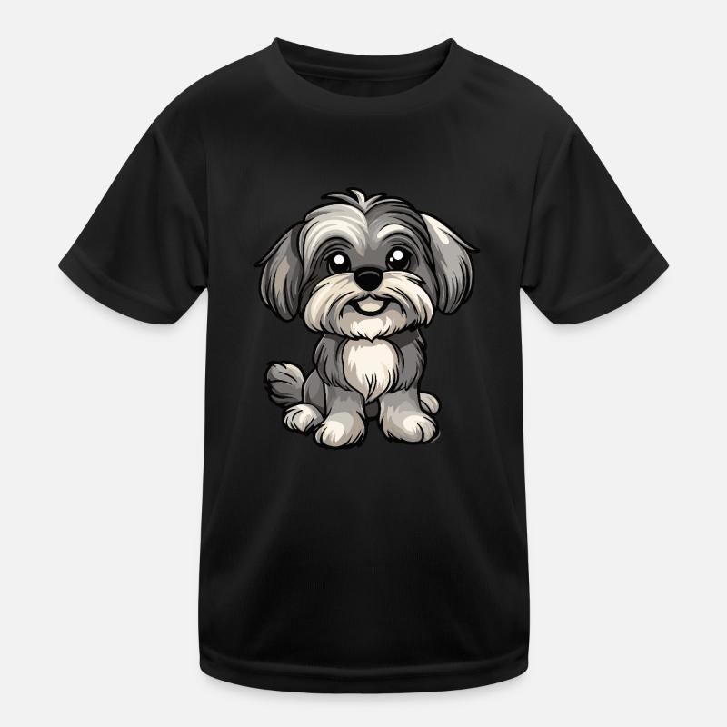 Chien Bichon Cochon Mignon T-shirt sport Enfant