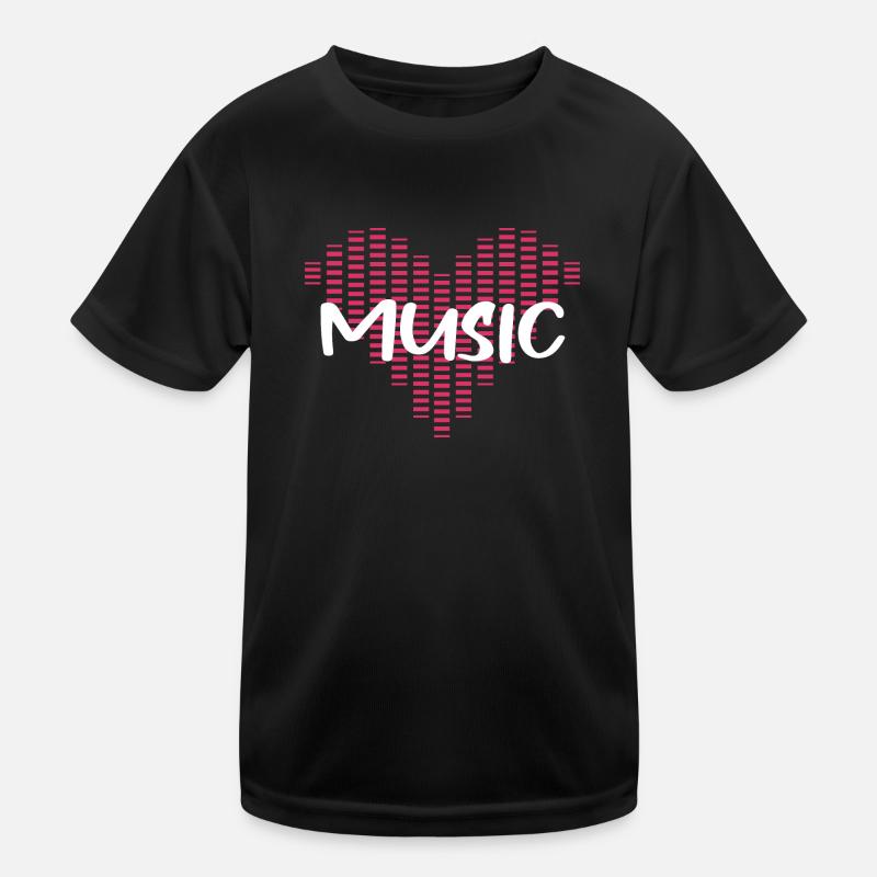Liebesmusik - Herz-Equalizer Kinder Funktions-T-Shirt