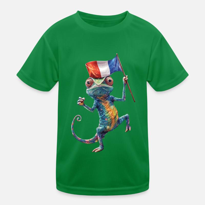 Chamäleon Kinder Funktions-T-Shirt