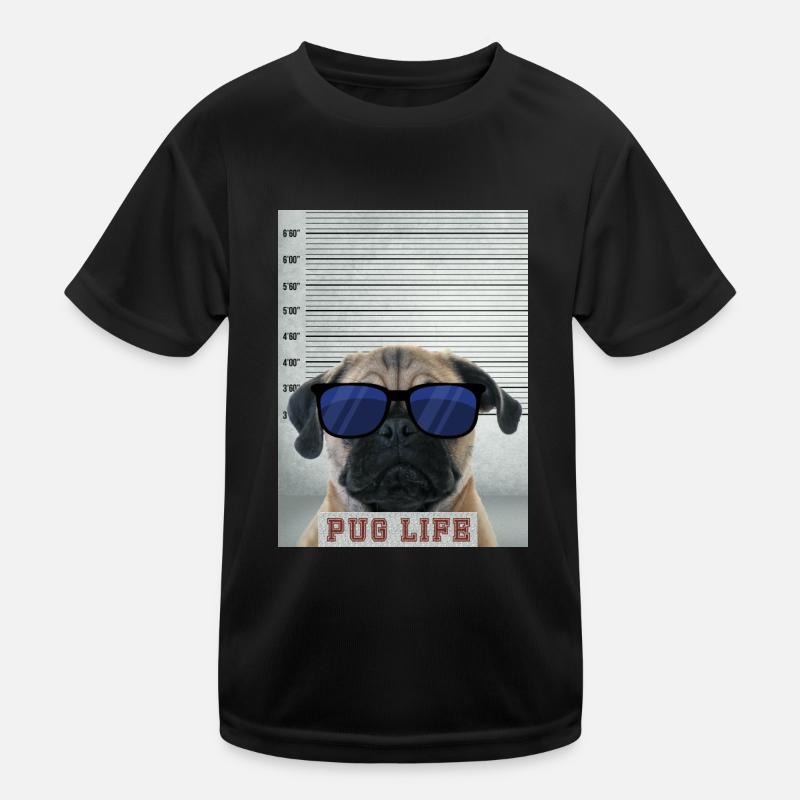 pug is life Kids Functional T-Shirt