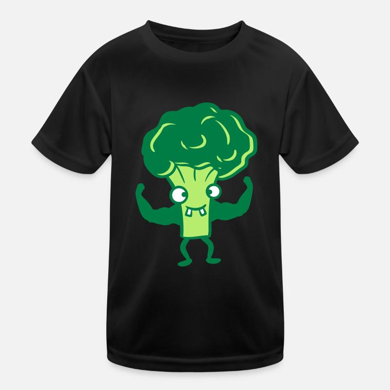 brocoli bodybuilder muscles forts vitamines saines T-shirt sport Enfant