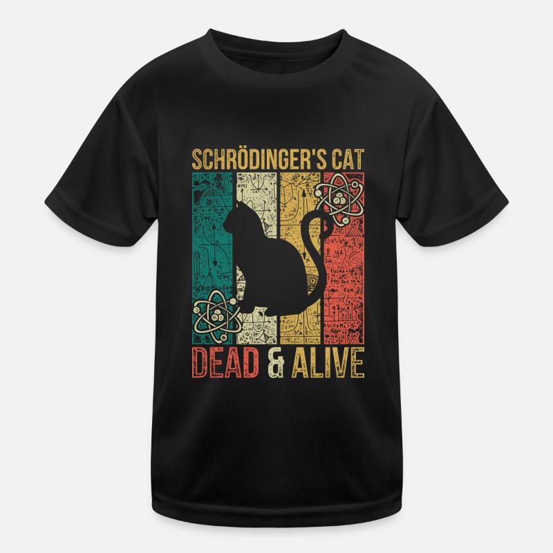Physik Experiment Schrödingers Katze Kinder Funktions-T-Shirt