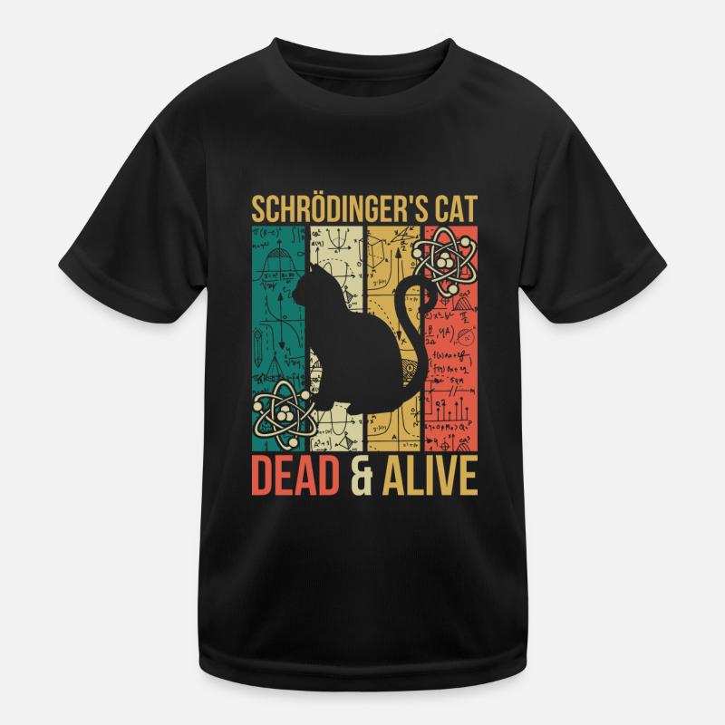 La physique pense à expérimenter le chat de Schrödinger T-shirt sport Enfant
