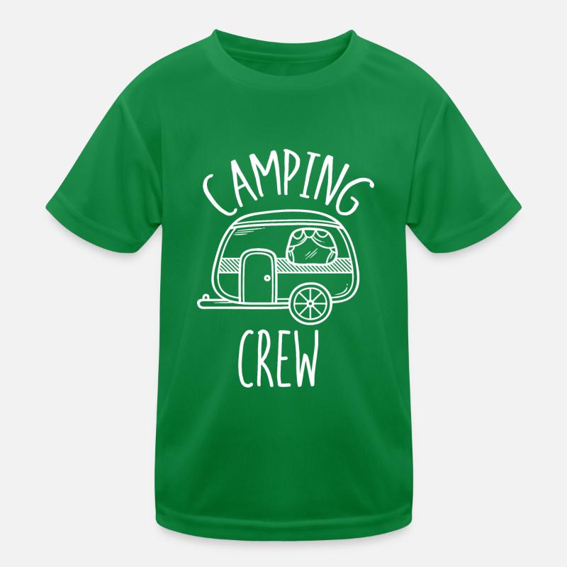 Camping crew Reise Abenteuer Wandern Geschenk Kinder Funktions-T-Shirt