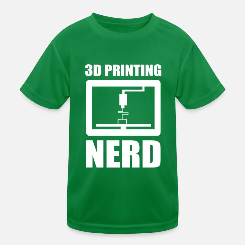 3D Printing Nerd - 3D Printer Nerd Kids Functional T-Shirt