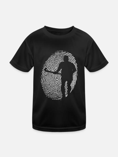 hockey feldhockey hockey hockey hockey-adn - T-shirt sport Enfant - noir - Devant