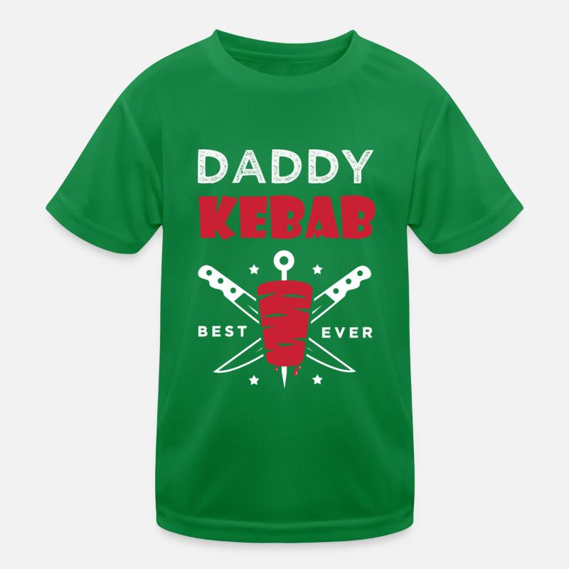 Papa Kebab Geschenk Papa Koch bester Kebab Kinder Funktions-T-Shirt
