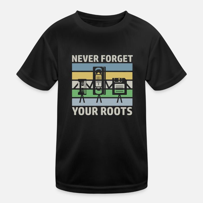 Cassette VHS VHS Old school Design Rétro T-shirt sport Enfant