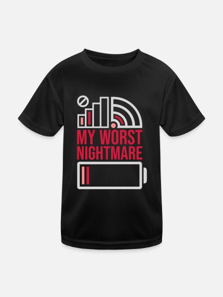 Icons my worst nightmare - Kids Functional T-Shirt - black - Front