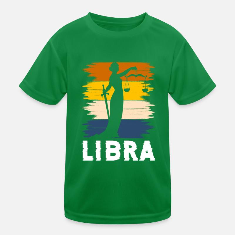 Libra Horoscope Constellation Kids Functional T-Shirt