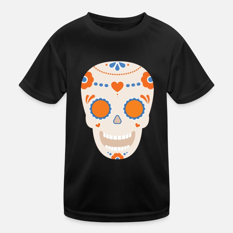 Skull Kinder Funktions-T-Shirt