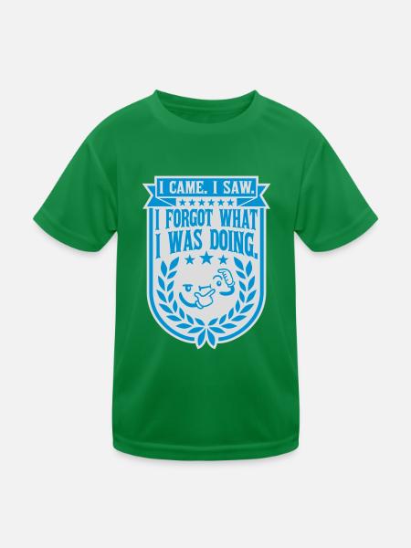 I came saw forget - Kinder Funktions-T-Shirt - Kelly Green - Vorne
