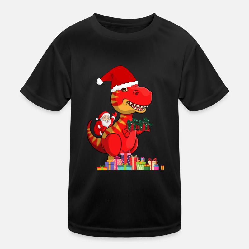 pere noel dinosaure T-shirt sport Enfant