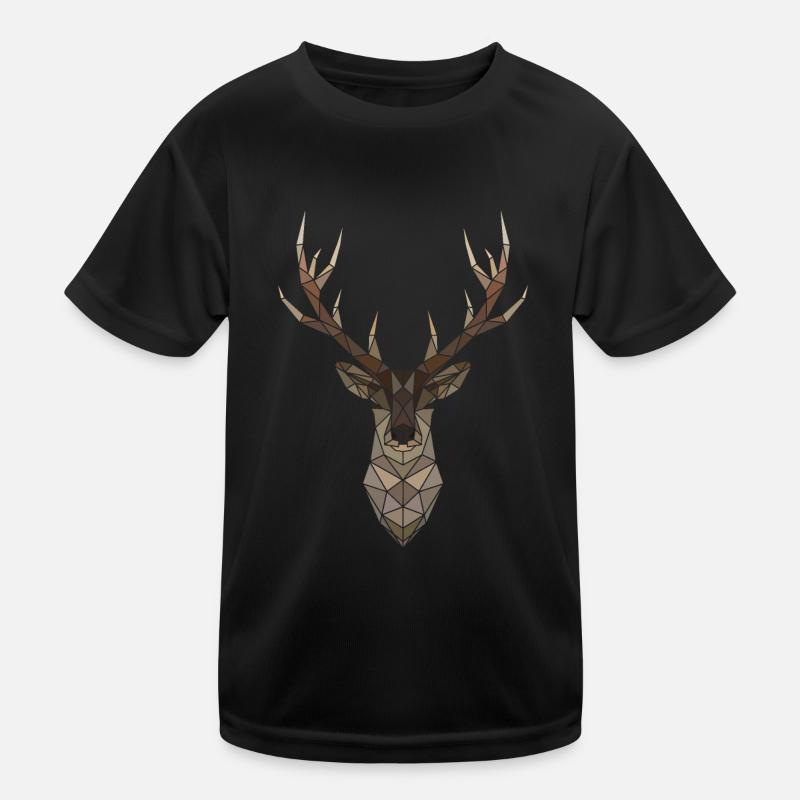 Deer - Kids Functional T-Shirt - black