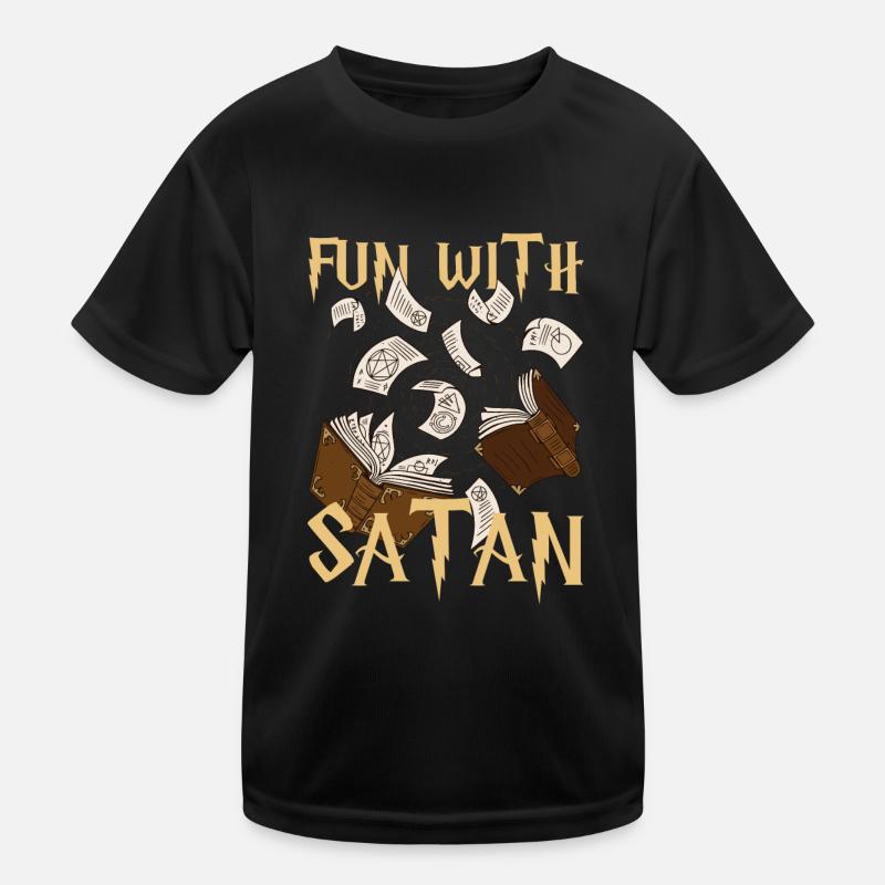 Satan occult Gothic Tarot Gift Kids Functional T-Shirt