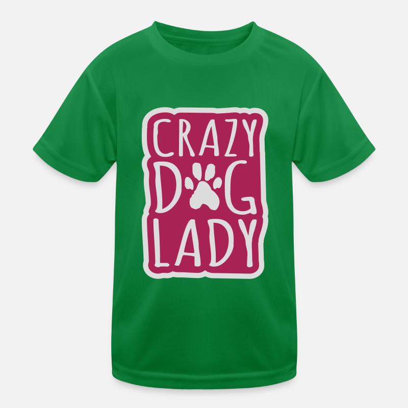 crazy dog lady Zitat Kinder Funktions-T-Shirt