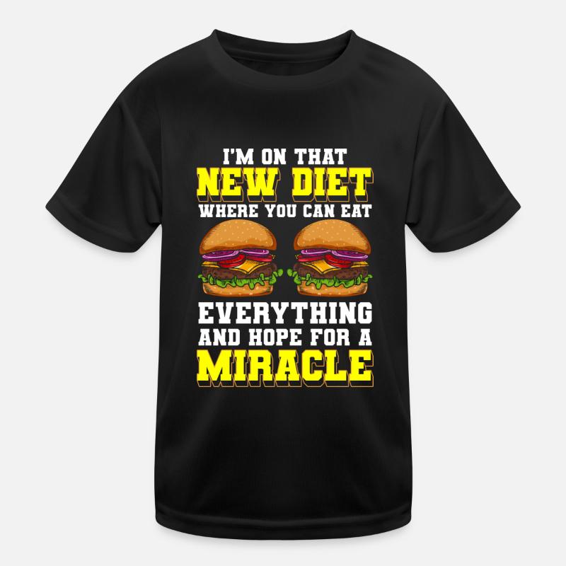 Menu buffet Repas gourmandises T-shirt sport Enfant