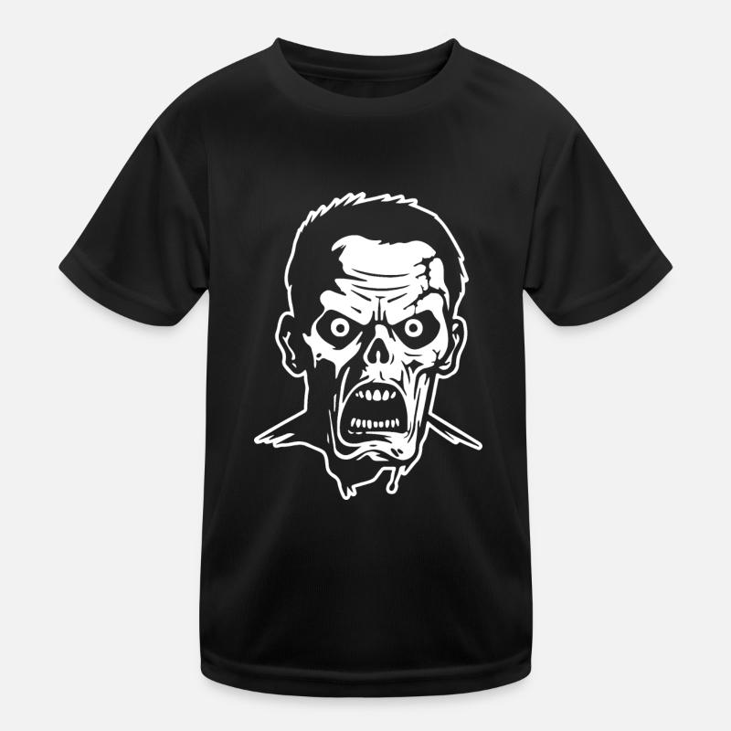 Zombie Undead Halloween Horror Kids Functional T-Shirt
