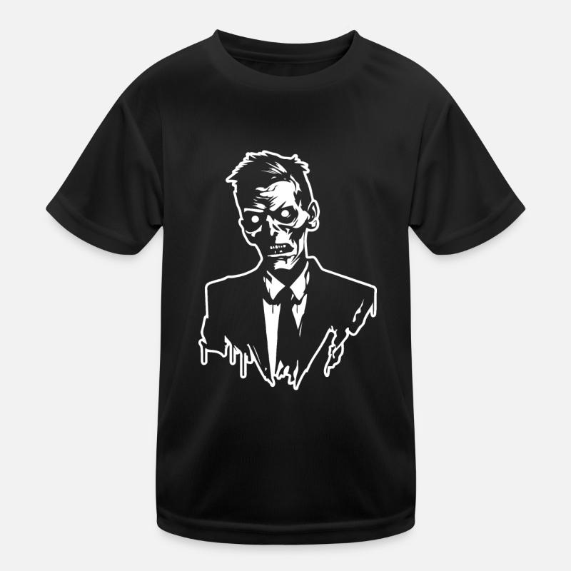 Zombie Undead Halloween Horror Kids Functional T-Shirt