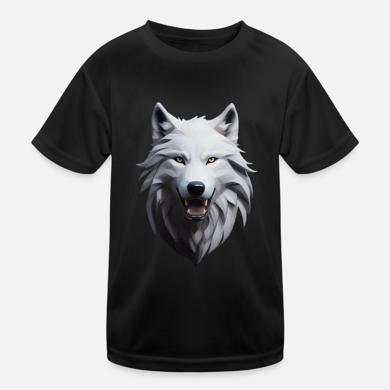 Wolf Kinder Funktions-T-Shirt