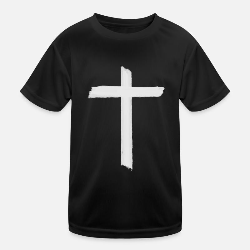 Kreuz Kinder Funktions-T-Shirt