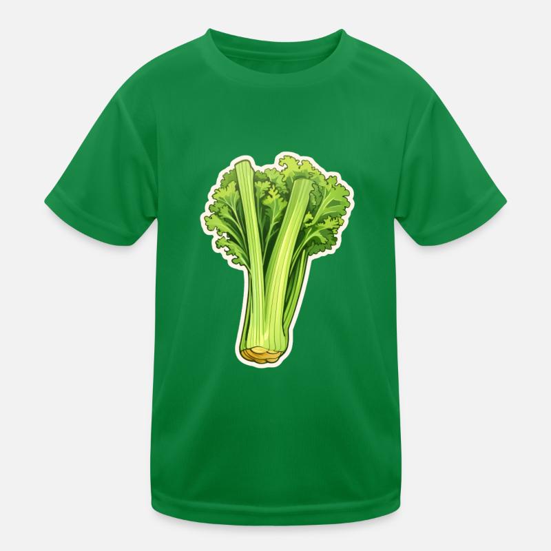 Staudensellerie oder Stangensellerie Kinder Funktions-T-Shirt