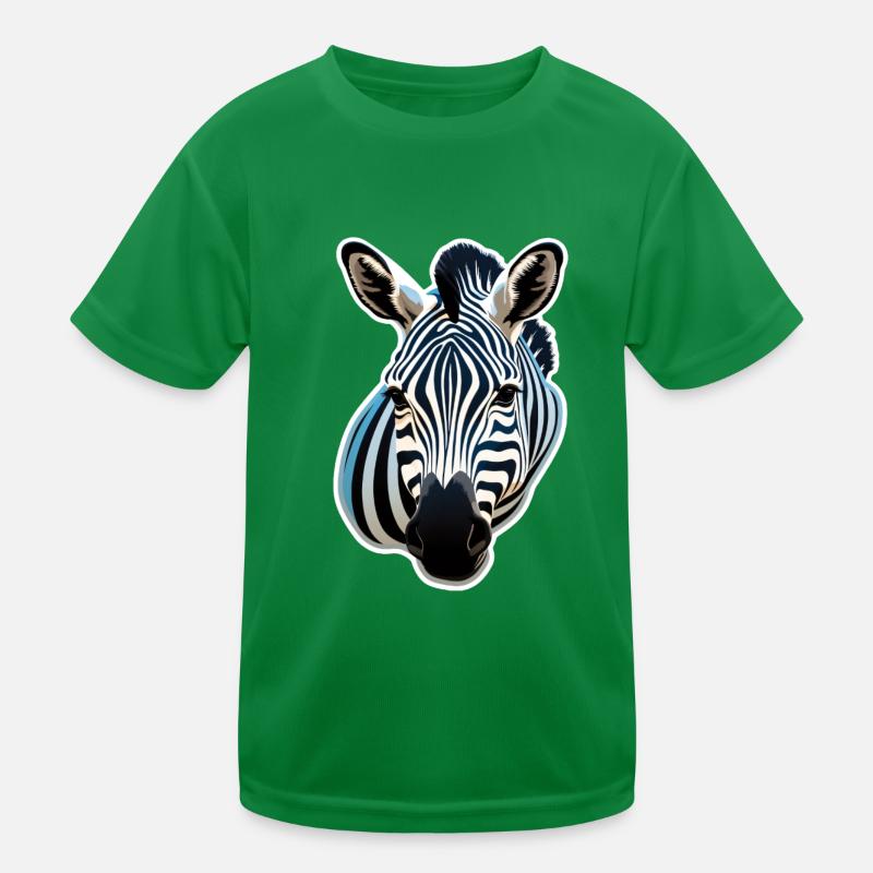 Zebra Head Kids Functional T-Shirt