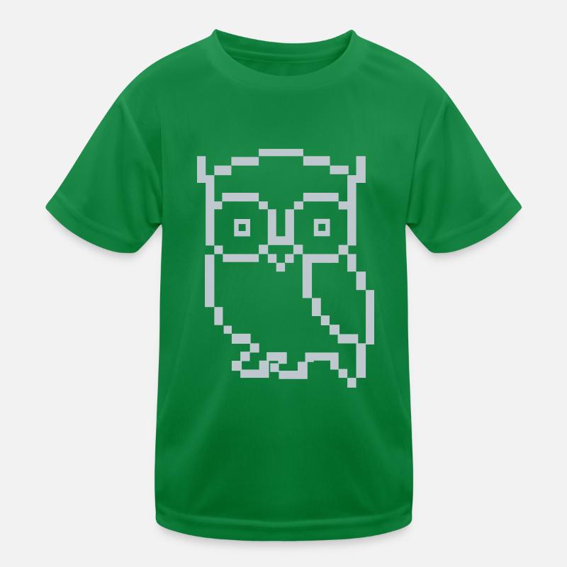 eule pixel Kinder Funktions-T-Shirt