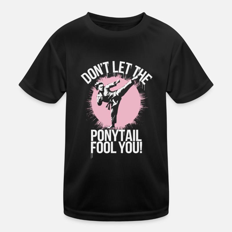 Ponytail with power Kids Functional T-Shirt