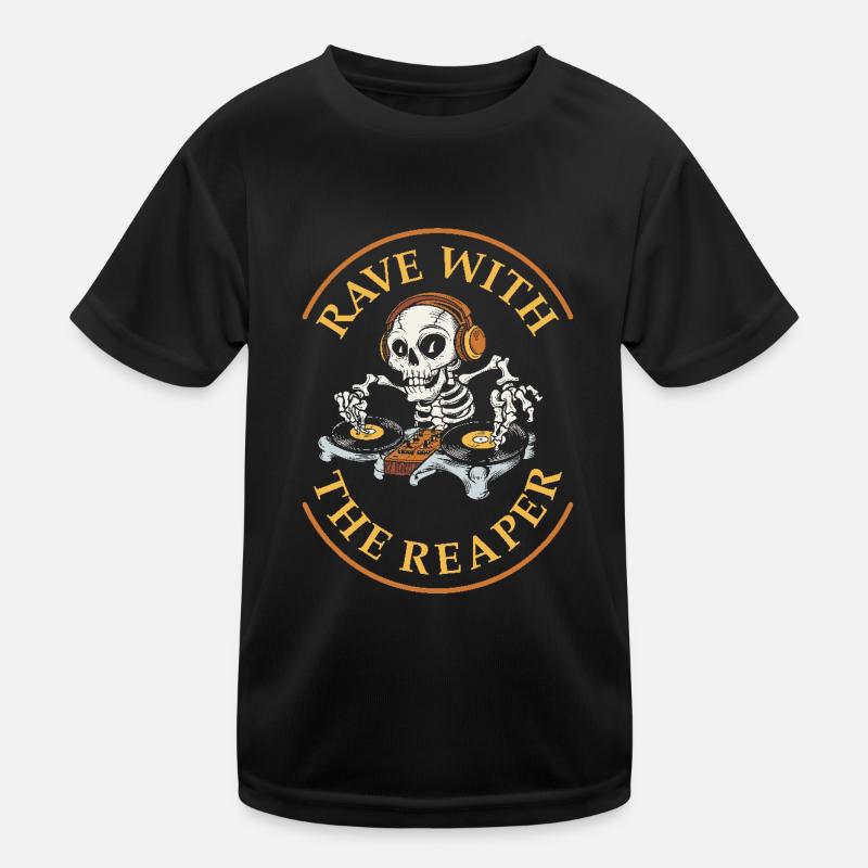 Rave with the reaper Kids Functional T-Shirt