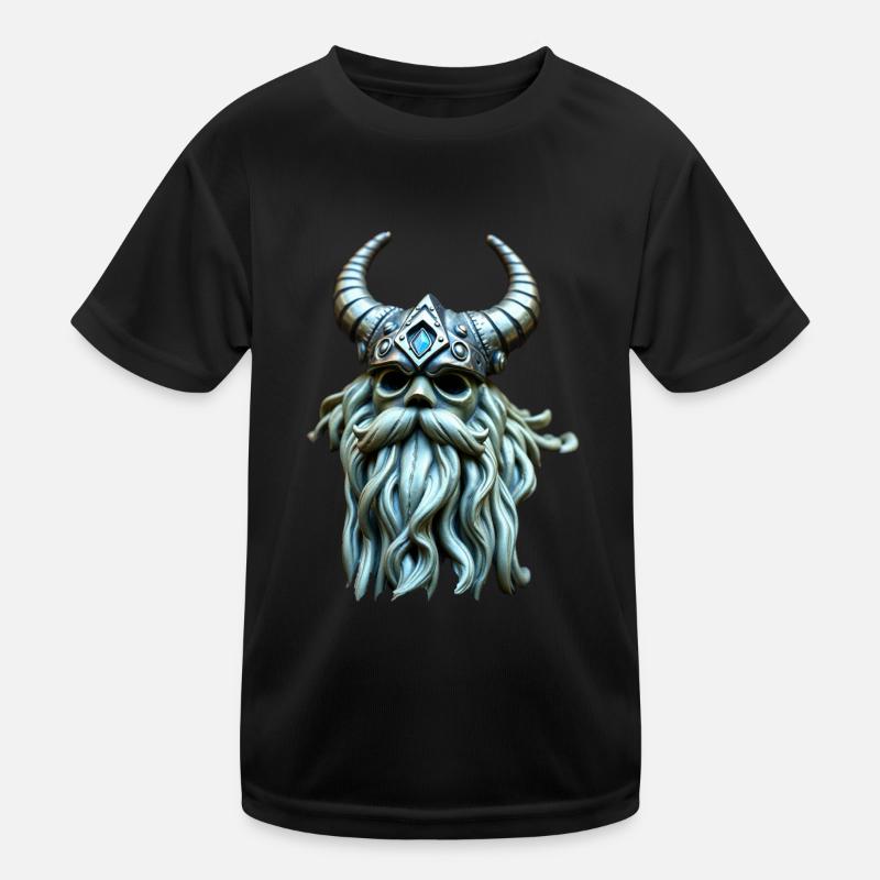 Ragnar - Kinder Funktions-T-Shirt - Schwarz