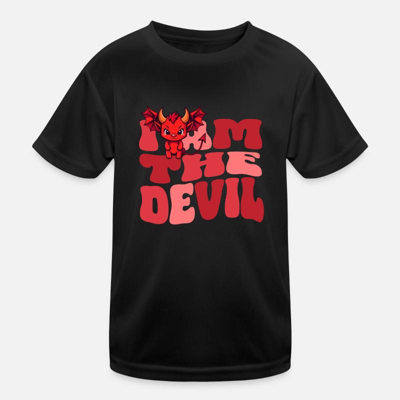 Teufel Devil böse Hausdrachen Ehefrau Kinder Funktions-T-Shirt