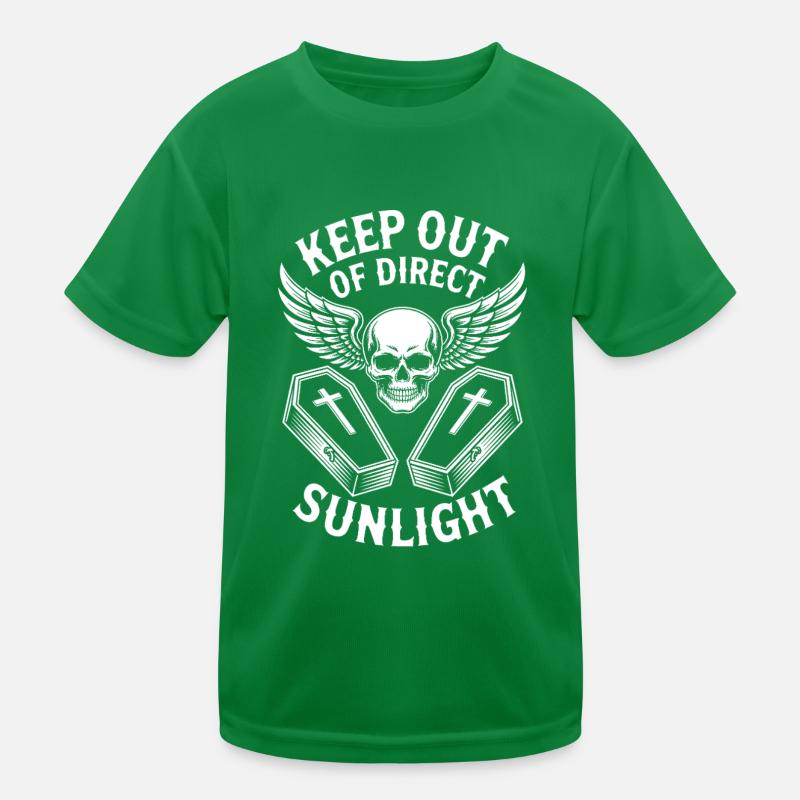Keep out of direct sunlight! Vampire Goth Emo Kinder Funktions-T-Shirt