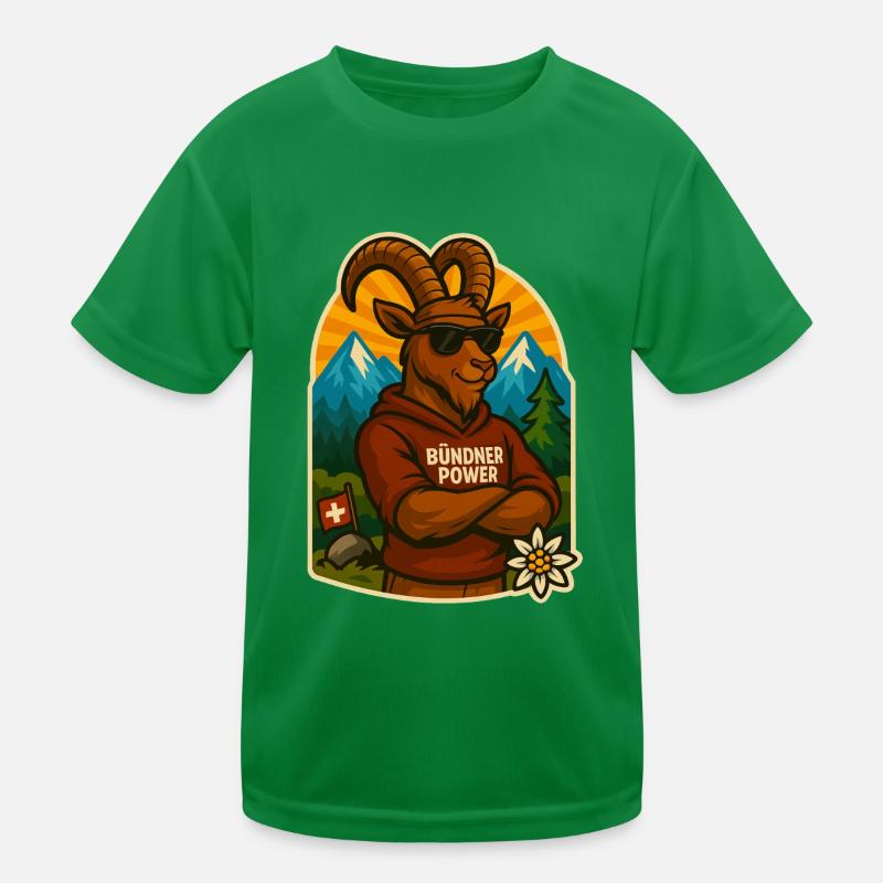 Bündner Power Kinder Funktions-T-Shirt