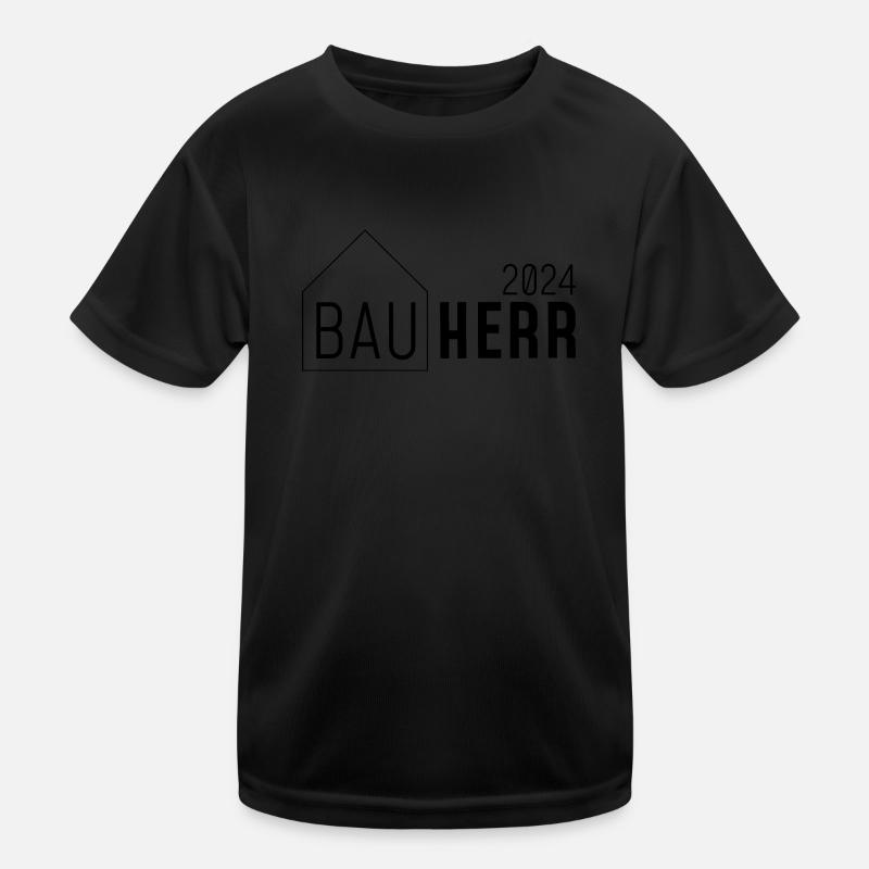 Bauherr Kinder Funktions-T-Shirt