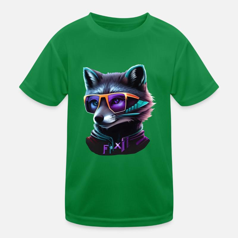Wolf Kinder Funktions-T-Shirt