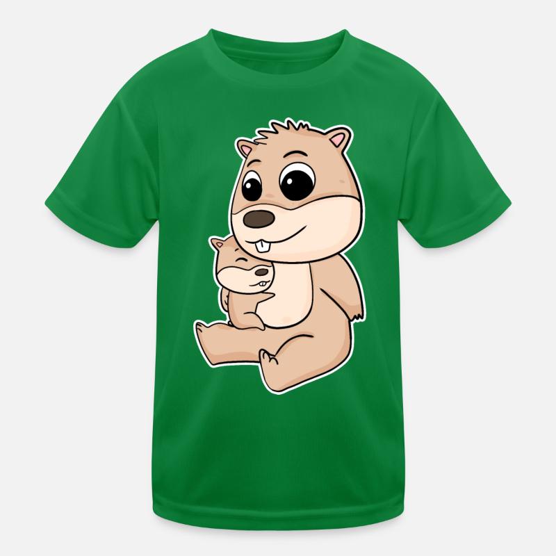 Famille de cochons d’Inde - cochon d’Inde avec bébé T-shirt sport Enfant