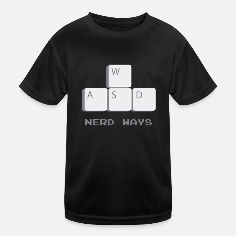 nerd way Kinder Funktions-T-Shirt