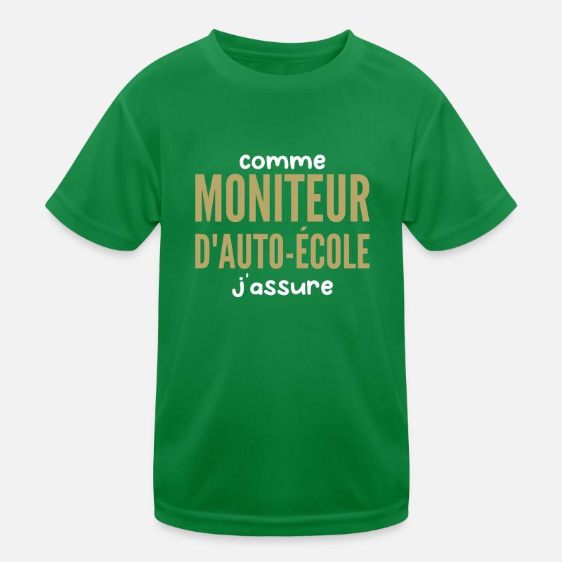 Moniteur Auto-école T-shirt sport Enfant