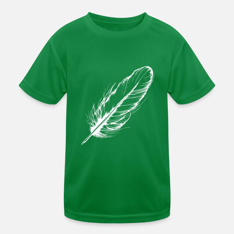 Vogelfeder Hand gezeichnet Kinder Funktions-T-Shirt