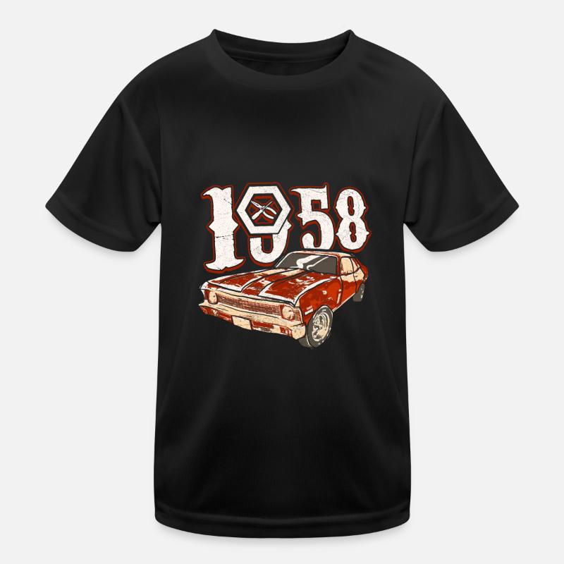 65TH BIRTHDAY CLASSIC CAR 1958 Kids Functional T-Shirt