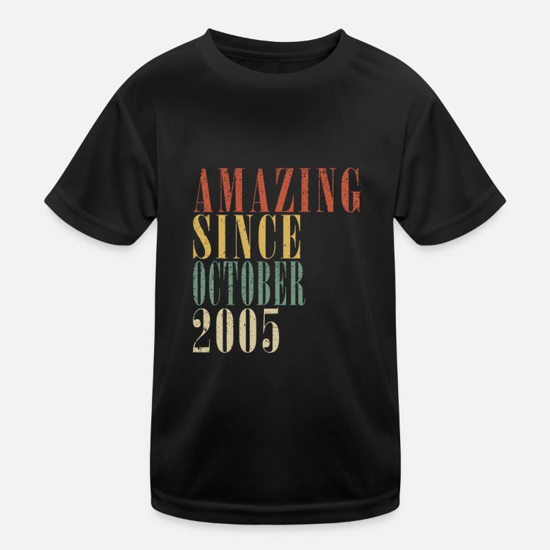 october 2005 anniversary october 2005 october Kids Functional T-Shirt