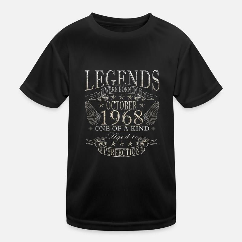 october 1968 anniversary october 1968 october Kids Functional T-Shirt