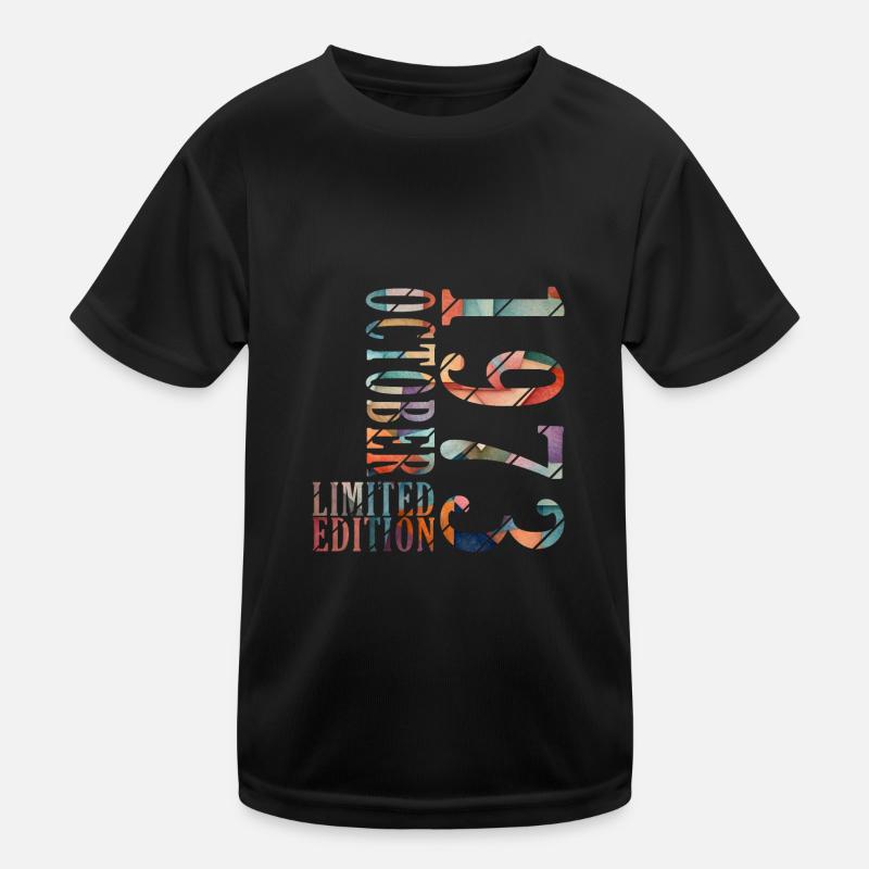 october 1973 anniversary october 1973 october Kids Functional T-Shirt