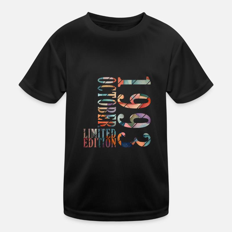 october 1993 anniversary october 1993 october Kids Functional T-Shirt