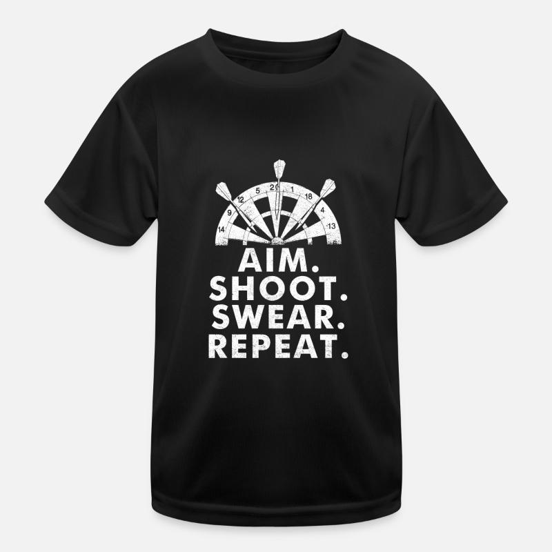 Playing darts Kids Functional T-Shirt