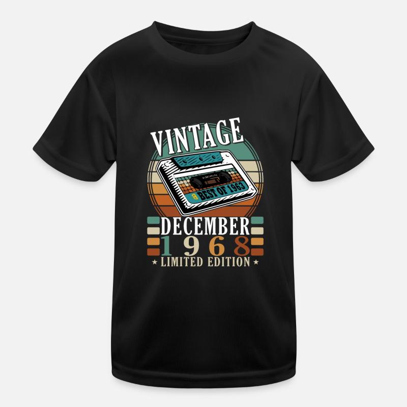 55e anniversaire 55 ans Décembre 1968 T-shirt sport Enfant