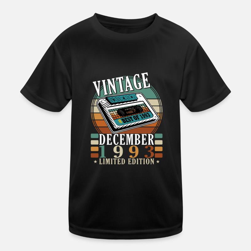 30e anniversaire 30 ans Décembre 1993 T-shirt sport Enfant