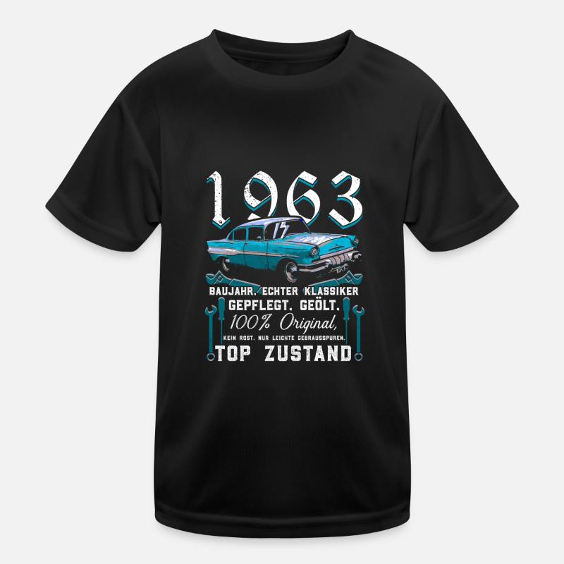 Oldtimer Baujahr 1963 - 60. Geburtstag Kinder Funktions-T-Shirt